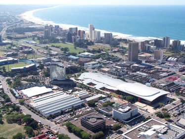 Sky view of Durban, South Africa