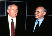 Gorbachev and HOK's William Odell, AIA.
