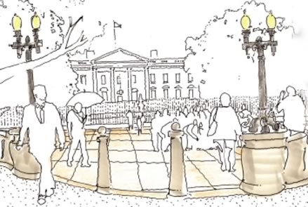The NCPC task force's recommendations include plans for a "President's Park" on Pennsylvania Avenue.