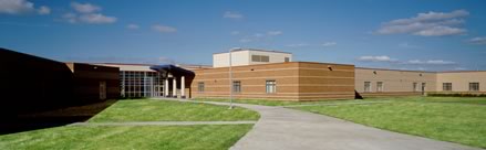 The color scheme for Prairie Elementary School, Worthington, Minn., was divined from the Midwestern landscape on which it was built.