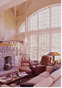 A Mountain Home in northern New Hampshire, by Samyn D'Elia Architects, P.A., Ashland. Photo by Joseph St. Pierre.