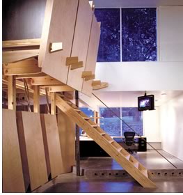 Brown's studio residence, which earned him a 1999 national AIA Honor Award for Interior Architecture. Photo courtesy of the architect.