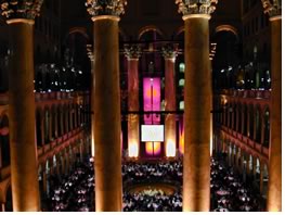 The soaring Great Hall of the National Building Museum provided an elegant setting for the 13th annual Accent on Architecture gala, hosted by the American Architectural Foundation. 