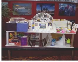 The winning student design featured an escalator; science amphitheater; and a variety of colors, shapes, and textures.