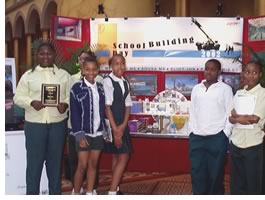 Young designers from Charles Hart Middle School took top honors for their creative plans.