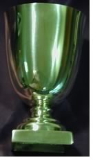 The elegant pewter award goblet, which is inscribed for each award winner, was designed originally by none other than TJ himself.