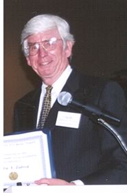 Charles H. Thornton, cofounder of the national ACE Mentor Program, was on hand at the May 29, 2002, Washington, D.C., ACE Mentor Program scholarship breakfast to present scholarship certificates.