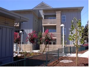 Betty Ann Gardens, provides 76 one-, two-, three-, and four-bedroom family apartments on a 3.87 riparian preserve. 