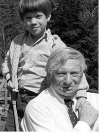 Louis I. Kahn and filmmaker Nathaniel Kahn circa 1970, photo by Harriet Pattison, © 2003 Louis Kahn Project, Inc.