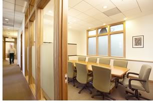 Each of the Community Development Department’s six conference rooms is infused with direct or borrowed daylight.