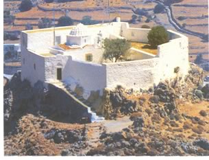 Layout of the monastery at Patmos shows the importance of fortification, even of religious structures.