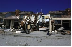Damage and debris from Hurricane Ivan. FEMA photo/Jocelyn Augustino.