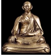Bronze Lama (Teacher)  Karmapa 9, Wangchug Dorje, Rubin Museum of Art collection.