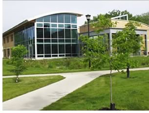 Even the limited lawned area at the Oberlin Environmental Studies Center, by William McDonough & Assocs., features grass that requires minimal mowing and no watering or fertilizer. Photo courtesy of the architect.