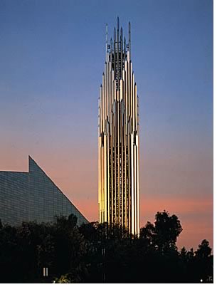 Bell Tower of the Crystal Cathedral, Garden Grove, Calif. (Photo  Richard Payne.)