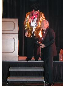 Paul H. Barkley, FAIA, receiving the Leslie N. Boney Spirit of Fellowship Award from 2005 COF Chancellor Larry Leis, FAIA. Photo courtesy of Jeanette Barkley.