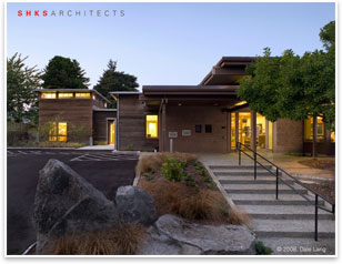 Magnolia Branch Library, Seattle, by SHKS Architects. 