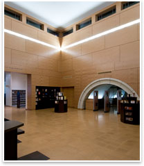 The library’s lobby. Photo courtesy of Magnus Stark.