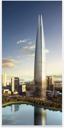 Lotte Super Tower 123. Image courtesy of KPF.