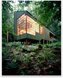 Peter Bohlins Forest House in Connecticut.