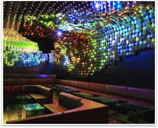 Antonio Di Oronzo of bluarch architecture + interiors Greenhouse nightclub on Varick Street in Manhattan, NYCs first sustainable nightclub, built almost entirely of recycled materials. Photo courtesy ado.