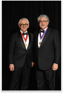 2009 AIA President Marvin J. Malecha, FAIA, (l) and Miller.