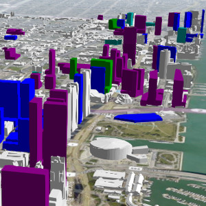 TView the 3-D Skyline Map