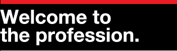 Welcome to the profession.